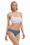 Women's Blue 2-Pack Modal Slim Fit Mid Waist Slip Panties 187 - 2