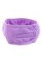 Lilac Color Velcro Fastening Towel Hair Band - 2