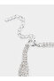 Silver Diamante Necklace and Bracelet with Earrings - 5