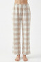 Cotton Plaid Flannel Woven Pajama Bottoms