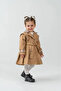 Girl's Gilet Trench Coat Set with Socks as a Gift - 3