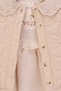 Girl's Cream Quilted Jacket Dress - 2