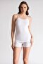 Tutku 6-Pack Women's Ribbed String Strap Tank Top Black/Grey/Nude/White