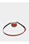 Women Brown Faux Leather Belt with Pouch - 3
