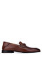 Men's Genuine Leather Tan Loafer Shoes