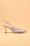Women's Thin Heeled Special Stone Patterned Evening Dress Shoes Heeled Shoes - 4