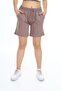 Girl's Ribbed Basic Shorts with Elastic Waist and Pockets