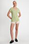 Women's Bamboo Fabric V-Neck T-Shirt Mint - 3