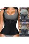 S Women Waist Trainer Corset Zipper Vest Body Shaper Cincher Shapewear Slimming Belt Sports Girdle . - 7