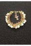 Handmade Ornate Adjustable Bracelet with Pearlescent and Strawberry Quartz Stones and Angel Charm, Special Design - 7