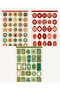 6 Sheets Colorful Vintage Themed 12*17 cm Stickers /For Scrapbook, Bullet Journal, Planner - 3