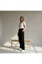 Women's Modal Fabric High Waist Relaxed Fit Waist Tie Pants - 2