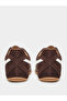 Women Brown Suede Retro Style Sneakers - 4