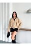 Belted Pleated Bomber Trench Jacket - 3
