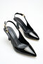 Luxepoint Patent Leather Slingback Heeled Shoes - 3
