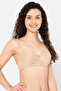 Padded Non-Wired Full Cup Multiway Bra in Cream Colour - Lace - 2