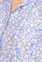 Pretty Florals Button Down Shirt & Pyjama Set in Sky Blue - Rayon - 5