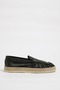 Ricardo Model Genuine Natural Leather Straw Sole Loafer Shoes - 2