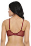 Padded Non-Wired Full Coverage Printed T-Shirt Bra in White - 4