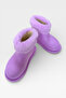 Children's Winter Waterproof Rain Boots with Fur Inside, Lilac - 4