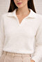 Women's Soft Textured V-Neck Quality Flexible Sweater - 3