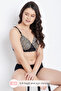 Padded Non-Wired Full Cup Animal Print T-shirt Bra in Black - Lace - 2