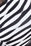 Padded Non-Wired Full Cup Zebra Print T-shirt Bra in Black - 5