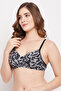 Padded Non-Wired Full Cup Printed Multiway T-shirt Bra in Grey - 3