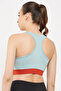 Medium Impact Padded Racerback Sports Bra in Mint Green - 5