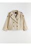 Double Breasted Collar Oversize Women's Trench Coat - 6