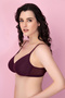 Padded Non Wired Full Coverage T-shirt Bra in Purple - 3