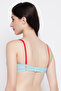 Padded Underwired Full Cup Printed Multiway Balconette Bra in Powder Blue - 5