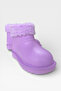 Children's Winter Waterproof Rain Boots with Fur Inside, Lilac - 3