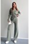 Snap Fastener Slim Cut Ella Knitwear Set - 3