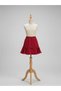 Girl's Red Pleated Skirt with Bow Detail (Ages 5-14) - 4