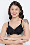 Padded Non-Wired Full Cup T-shirt Bra in Black - 2