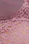 Padded Non-Wired Full Cup Racerback Longline Bralette in Mauve - Lace - 5