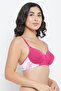 Padded Non-Wired Full Cup T-shirt Bra in Pink - 4