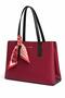 Women Large Tote Bag with Scarf – Premium Synthetic Leather Shoulder Handbag for Ladies(37cm*27cm) - 2