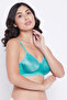 Padded Non-Wired Full Cup T-shirt Bra in Turquoise Blue - 4