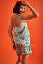 Print Me Pretty Top & Shorts Set in Sky Blue - Satin - 3