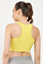 Medium Impact Padded Racerback Sports Bra in Yellow - 5