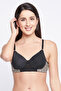 Padded Non-Wired Full Cup T-shirt Bra in Black
