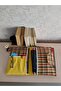 Plaid Patterned Book Cover Organizer |   Snap Closure Fabric Book Protector - 2