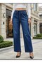 Women's Corduroy Pants with Lace-Up Detail and Elastic Waist - 3