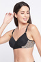 Padded Non-Wired Full Cup T-shirt Bra in Black - 2