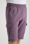 Lilac Men's Shorts with Cargo Pocket Print Detail, Regular Fit - 5