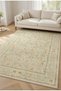 Modern Pastel Tones Soft Beige Vintage Carpet with Tulip Motif Classic Living Room Carpet 2282 - 6