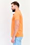 Men Regular Fit Solid Short Sleeve Polo Shirt, Burnt Orange - 3