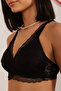 Padded Non-Wired Demi Cup Multiway Plunge Bralette in Black - Lace - 5